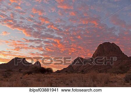 "Coloured sunset sky at Spitzkoppe Mountain, Namibia, Africa" View Large Photo Image Stock Image - "Coloured sunset sky at Spitzkoppe Mountain, Namibia, Africa". Fotosearch