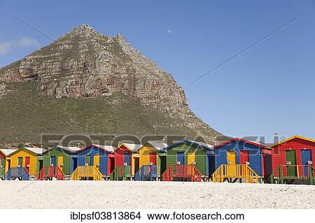 "Colourful beach houses in Muizenberg, Cape Town, Western Cape, South Africa, Africa" View Large Photo Image Picture - "Colourful beach houses in Muizenberg, Cape Town, Western Cape, South Africa, Africa". Fotosearch