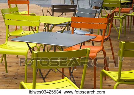 "Colourful chairs and tables at Campus Martius Park, Detroit, Michigan, United States, North America" View Large Photo Image Picture - "Colourful chairs and tables at Campus Martius Park, Detroit, Michigan, United States, North America". Fotosearch