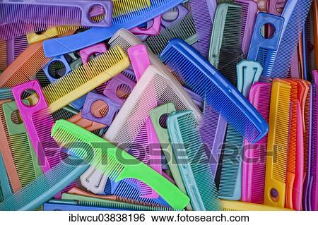 Colourful combs View Large Photo Image Stock Photograph - Colourful combs. Fotosearch