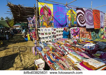 "Colourful fabrics for sale at the weekly flea market, Anjuna, Goa, India, Asia" View Large Photo Image Stock Image - "Colourful fabrics for sale at the weekly flea market, Anjuna, Goa, India, Asia". Fotosearch