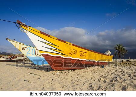 "Colourful fishing boats on the beach, Hadibu, island of Socotra, Yemen, Asia" View Large Photo Image Stock Image - "Colourful fishing boats on the beach, Hadibu, island of Socotra, Yemen, Asia". Fotosearch