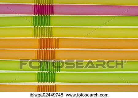 Colourful flexible drinking straws View Large Photo Image Stock Photo - Colourful flexible drinking straws. Fotosearch