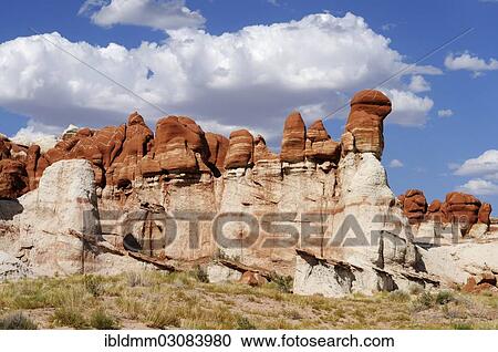 "Colourful hoodoos, rock pillars, rock formations, with cumulus clouds, Blue Canyon, Arizona, United States, North America" View Large Photo Image Stock Image - "Colourful hoodoos, rock pillars, rock formations, with cumulus clouds, Blue Canyon, Arizona, United States, North America". Fotosearch