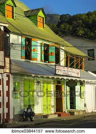 "Colourful house, Soufriere, Windward Islands, Lesser Antilles, Saint Lucia, North America" View Large Photo Image Stock Photo - "Colourful house, Soufriere, Windward Islands, Lesser Antilles, Saint Lucia, North America". Fotosearch