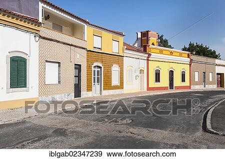"Colourful houses, Castro Marim, Algarve, Portugal, Europe" View Large Photo Image Stock Photo - "Colourful houses, Castro Marim, Algarve, Portugal, Europe". Fotosearch