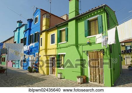 "Colourful houses of Burano island, Venice, Italy, Europe" View Large Photo Image Stock Image - "Colourful houses of Burano island, Venice, Italy, Europe". Fotosearch