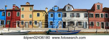 "Colourful houses on canal, Burano island, Venice, Italy, Europe" View Large Photo Image Stock Image - "Colourful houses on canal, Burano island, Venice, Italy, Europe". Fotosearch