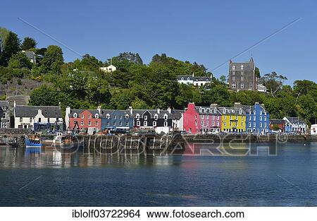 "Colourful houses on the harbour, Tobermory, Isle of Mull, Scotland, United Kingdom, Europe" View Large Photo Image Picture - "Colourful houses on the harbour, Tobermory, Isle of Mull, Scotland, United Kingdom, Europe". Fotosearch