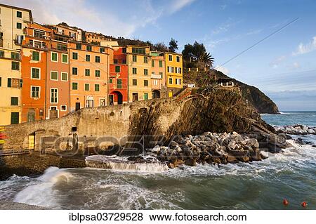 "Colourful houses on the rocky coast, UNESCO World Cultural Heritage Site, Riomaggiore, Cinque Terre, Liguria, Italy, Europe" View Large Photo Image Stock Photo - "Colourful houses on the rocky coast, UNESCO World Cultural Heritage Site, Riomaggiore, Cinque Terre, Liguria, Italy, Europe". Fotosearch