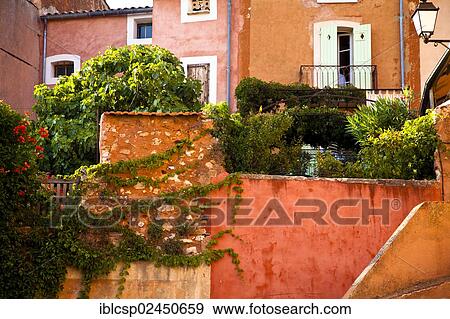 "Colourful houses, Roussillon, Vaucluse, Provence, France, Europe" View Large Photo Image Stock Photo - "Colourful houses, Roussillon, Vaucluse, Provence, France, Europe". Fotosearch