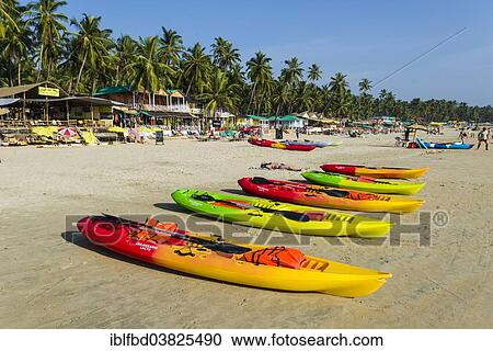 "Colourful kayaks for rent, Palolem Beach, Canacona, Goa, India, Asia" View Large Photo Image Stock Image - "Colourful kayaks for rent, Palolem Beach, Canacona, Goa, India, Asia". Fotosearch