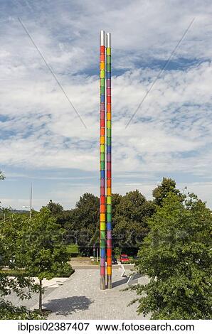 "Colourful light column outside Mercedes-Benz Museum, Stuttgart, Baden-Wuerttemberg, Germany, Europe" View Large Photo Image Stock Photo - "Colourful light column outside Mercedes-Benz Museum, Stuttgart, Baden-Wuerttemberg, Germany, Europe". Fotosearch