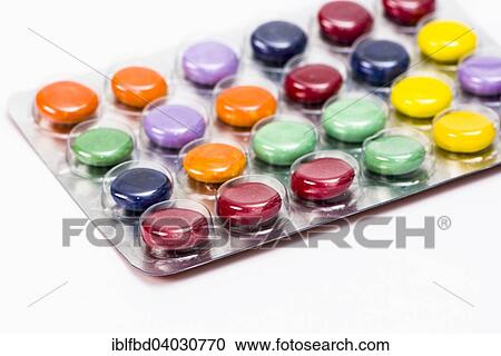 Colourful pills in a blister pack View Large Photo Image Stock Image - Colourful pills in a blister pack. Fotosearch