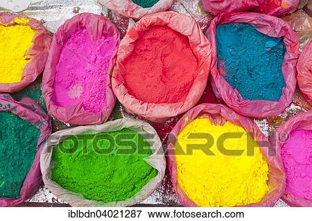 "Colourful powder paints on sale for the Holi festival, Kathmandu, Nepal, Asia" View Large Photo Image Stock Photo - "Colourful powder paints on sale for the Holi festival, Kathmandu, Nepal, Asia". Fotosearch