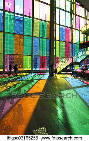 "Colourful reflections in the foyer of the Palais des congres de Montreal convention centre, Montreal, Quebec Province, Canada, North America" View Large Photo Image Stock Photography - "Colourful reflections in the foyer of the Palais des congres de Montreal convention centre, Montreal, Quebec Province, Canada, North America". Fotosearch
