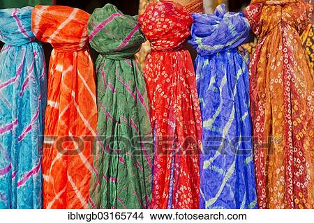 "Colourful silk scarves are displayed for sale, Pushkar, Rajasthan, India, Asia" View Large Photo Image Picture - "Colourful silk scarves are displayed for sale, Pushkar, Rajasthan, India, Asia". Fotosearch