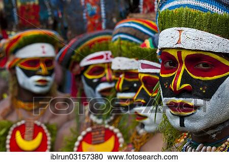 "Colourfully decorated and painted tribes celebrating the traditional Sing Sing in the highlands, Paya, Highlands, Papua New Guinea, Oceania" View Large Photo Image Stock Image - "Colourfully decorated and painted tribes celebrating the traditional Sing Sing in the highlands, Paya, Highlands, Papua New Guinea, Oceania". Fotosearch