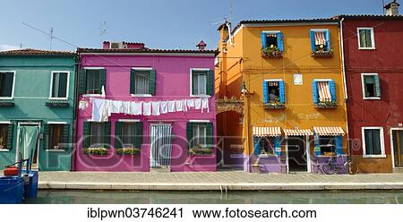 "Colourfully painted houses, Burano, Venice, Veneto Region, Italy, Europe" View Large Photo Image Stock Image - "Colourfully painted houses, Burano, Venice, Veneto Region, Italy, Europe". Fotosearch
