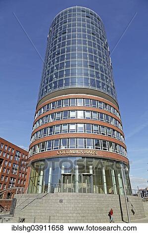 Stock Photo - "Columbus House, HafenCity, Hamburg, Germany, Europe". Fotosearch