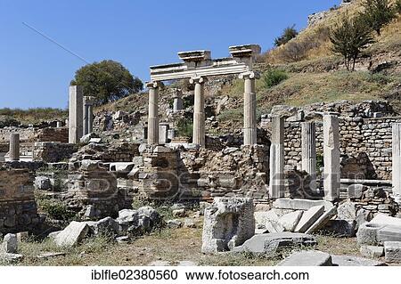 "Columns and ruins at the ancient excavation site of Ephesus, Ephesos, Efes, Izmir, Turkish Aegean, western Turkey, Turkey, Asia" View Large Photo Image Stock Image - "Columns and ruins at the ancient excavation site of Ephesus, Ephesos, Efes, Izmir, Turkish Aegean, western Turkey, Turkey, Asia". Fotosearch