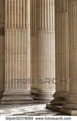 "Columns in the entrance porch at Saint Paul's Cathedral, London, England, United Kingdom, Europe" View Large Photo Image Stock Photo - "Columns in the entrance porch at Saint Paul's Cathedral, London, England, United Kingdom, Europe". Fotosearch