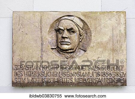 "Commemorative plaque for Sebastian Kneipp at the Ducal Georgianum, theological seminary, Munich, Upper Bavaria, Bavaria, Germany, Europe" View Large Photo Image Stock Photography - "Commemorative plaque for Sebastian Kneipp at the Ducal Georgianum, theological seminary, Munich, Upper Bavaria, Bavaria, Germany, Europe". Fotosearch