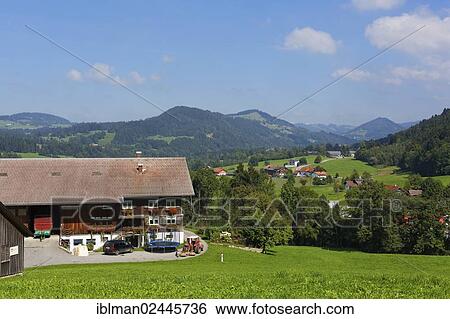 Stock Photograph - "Community of Riefensberg, Bregenzerwald, Bregenz Forest, Vorarlberg, Austria, PublicGround, Europe". Fotosearch