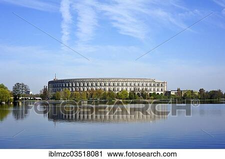 "Complete view of the former unfinished Congress Hall of the NSDAP 1933-1945, Dutzendteich pond at the front, Documentation Centre, Nazi Party Rally Grounds, Nuremberg, Middle Franconia, Bavaria, Germany, Europe" View Large Photo Image Stock Image - "Complete view of the former unfinished Congress Hall of the NSDAP 1933-1945, Dutzendteich pond at the front, Documentation Centre, Nazi Party Rally Grounds, Nuremberg, Middle Franconia, Bavaria, Germany, Europe". Fotosearch