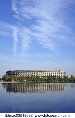 "Complete view of the former unfinished Congress Hall of the NSDAP 1933-1945, Dutzendteich pond at the front, Documentation Centre, Nazi Party Rally Grounds, Nuremberg, Middle Franconia, Bavaria, Germany, Europe" View Large Photo Image Stock Image - "Complete view of the former unfinished Congress Hall of the NSDAP 1933-1945, Dutzendteich pond at the front, Documentation Centre, Nazi Party Rally Grounds, Nuremberg, Middle Franconia, Bavaria, Germany, Europe". Fotosearch