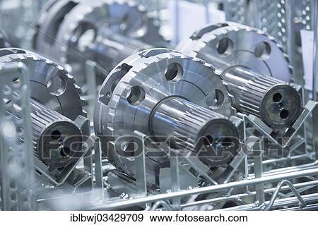 "Completed transmission parts in a grid box, ZF Friedrichshafen AG, a gear factory, Friedrichshafen, Baden-Wurttemberg, Germany, Europe" View Large Photo Image Stock Photo - "Completed transmission parts in a grid box, ZF Friedrichshafen AG, a gear factory, Friedrichshafen, Baden-Wurttemberg, Germany, Europe". Fotosearch