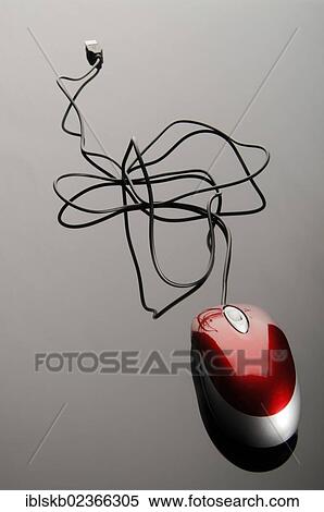 Computer mouse with a cluttered USB cable View Large Photo Image Stock Photography - Computer mouse with a cluttered USB cable. Fotosearch