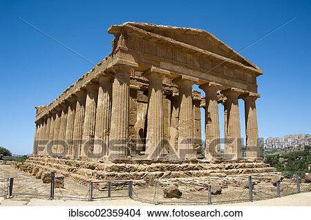 "Concordia Temple, Valley of the Temples, Agrigento, Sicily, Italy, Europe" View Large Photo Image Picture - "Concordia Temple, Valley of the Temples, Agrigento, Sicily, Italy, Europe". Fotosearch