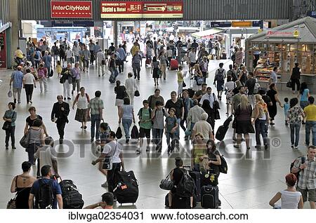 "Concourse, Central Railway Station in Munich, Upper Bavaria, Bavaria, Germany, Europe" View Large Photo Image Stock Image - "Concourse, Central Railway Station in Munich, Upper Bavaria, Bavaria, Germany, Europe". Fotosearch