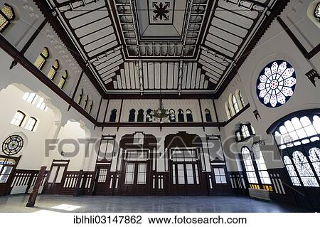 Stock Image - "Concourse of Sirkeci Station, the former terminus of the Orient Express, Istanbul, European side, Istanbul Province, Turkey, European side, Europe". Fotosearch