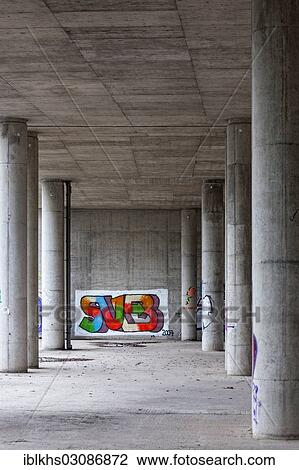 "Concrete bridge pillars of a railway bridge, graffiti, Berlin, Germany, Europe" View Large Photo Image Stock Image - "Concrete bridge pillars of a railway bridge, graffiti, Berlin, Germany, Europe". Fotosearch