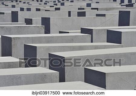 Stock Image - "Concrete cuboids, Memorial to the Murdered Jews of Europe, Berlin, Germany, Europe". Fotosearch