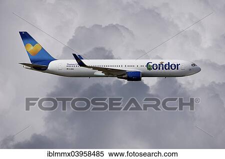 Condor D-ABUL Boeing 767-31B ER WL in flight View Large Photo Image Stock Photography - Condor D-ABUL Boeing 767-31B ER WL in flight. Fotosearch