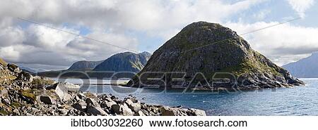 "Cone-shaped rocks, island in the North Sea, Utakleiv, Lofoten, Nordland, Norway, Europe" View Large Photo Image Stock Image - "Cone-shaped rocks, island in the North Sea, Utakleiv, Lofoten, Nordland, Norway, Europe". Fotosearch
