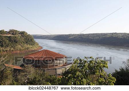 "Confluence of the Iguazu or Iguacu River with the Parana River on the border triangle of Argentina, Brazil and Paraguay, Brazilian side, Parana, Brazil, South America" View Large Photo Image Stock Photo - "Confluence of the Iguazu or Iguacu River with the Parana River on the border triangle of Argentina, Brazil and Paraguay, Brazilian side, Parana, Brazil, South America". Fotosearch