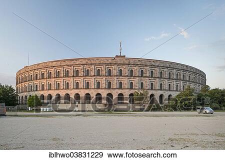 Stock Photo - "Congress Hall of the Nazi Party, 1933-1945, not completed, Documentation Centre Nazi Party Rally Grounds, Nuremberg, Bavaria, Germany, Europe". Fotosearch