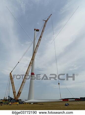"Construction of a wind turbine, Bermaringen, Baden-Wurttemberg, Germany, Europe" View Large Photo Image Stock Image - "Construction of a wind turbine, Bermaringen, Baden-Wurttemberg, Germany, Europe". Fotosearch