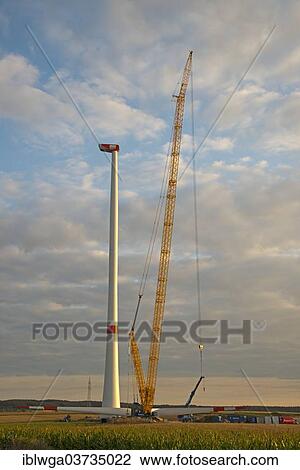 "Construction of a wind turbine, Tomerdingen wind farm, Schwabische Alb, Tomerdingen, Baden-Wurttemberg, Germany, Europe" View Large Photo Image Stock Image - "Construction of a wind turbine, Tomerdingen wind farm, Schwabische Alb, Tomerdingen, Baden-Wurttemberg, Germany, Europe". Fotosearch