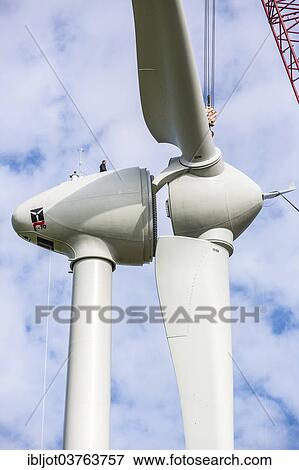 "Construction of a wind turbine, Werl, North Rhine-Westphalia, Germany, Europe" View Large Photo Image Stock Photo - "Construction of a wind turbine, Werl, North Rhine-Westphalia, Germany, Europe". Fotosearch