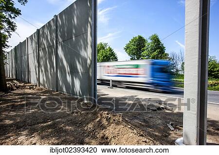 "Construction of noise barriers on the A52 motorway, in the Essen districts of Bredeney and Haarzopf, Essen, North Rhine-Westphalia, Germany, Europe" View Large Photo Image Stock Image - "Construction of noise barriers on the A52 motorway, in the Essen districts of Bredeney and Haarzopf, Essen, North Rhine-Westphalia, Germany, Europe". Fotosearch