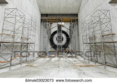 "Construction site of the new hydropower plant in Rheinfelden, headwater inlet platform, chamber 2, Rheinfelden - Ost, Rheinfelden - Baden, Baden-Wurttemberg, Germany, Europe" View Large Photo Image Stock Image - "Construction site of the new hydropower plant in Rheinfelden, headwater inlet platform, chamber 2, Rheinfelden - Ost, Rheinfelden - Baden, Baden-Wurttemberg, Germany, Europe". Fotosearch