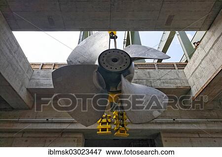 "Construction site of the new hydropower plant in Rheinfelden, shaft 3, positioning the impeller, 6. 5 metres in diameter and weighing 40 tons, Rheinfelden - Ost, Rheinfelden - Baden, Baden-Wurttemberg, Germany, Europe" View Large Photo Image Stock Photo - "Construction site of the new hydropower plant in Rheinfelden, shaft 3, positioning the impeller, 6. 5 metres in diameter and weighing 40 tons, Rheinfelden - Ost, Rheinfelden - Baden, Baden-Wurttemberg, Germany, Europe". Fotosearch