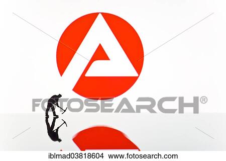 "Construction worker figure in front of the logo of the German employment agency, Arbeitsamt" View Large Photo Image Picture - "Construction worker figure in front of the logo of the German employment agency, Arbeitsamt". Fotosearch