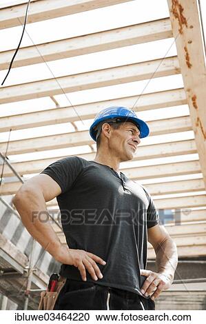 "Construction worker on a building site, Mannheim, Baden-Wurttemberg, Germany, Europe" View Large Photo Image Stock Image - "Construction worker on a building site, Mannheim, Baden-Wurttemberg, Germany, Europe". Fotosearch