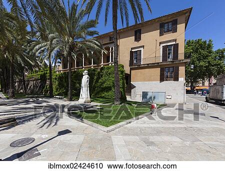 Consulado del Mar, Gothic building from the 15th Century, Museum of Modern and Contemporary Art, Paseo Sagrera, old town of Palma de Mallorca, Majorca, Balearic Islands, Spain, Europe View Large Photo Image Stock Image - Consulado del Mar, Gothic building from the 15th Century, Museum of Modern and Contemporary Art, Paseo Sagrera, old town of Palma de Mallorca, Majorca, Balearic Islands, Spain, Europe. Fotosearch